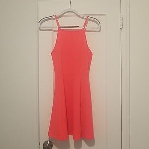 Pink highlight skater dress